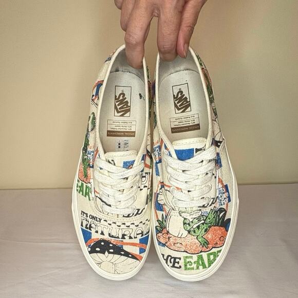 Vans Authentic Eco Theory Sneaker Women's 9.5 | Multicolor Graphic Design | EUC - Picture 9 of 9